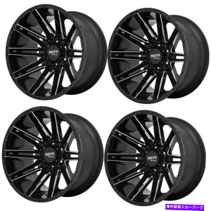 �z�C�[���@4�{�Z�b�g �Z�b�g4 22 Moto Metal Mo998 Kraken Gloss Blck Milled 22x10 8x180�z�C�[��-18mm���� Set 4 22 Moto Metal MO998 KRAKEN Gloss Blck Milled 22x10 8X180 Wheels -18mm Rim�y���s�A���i�z