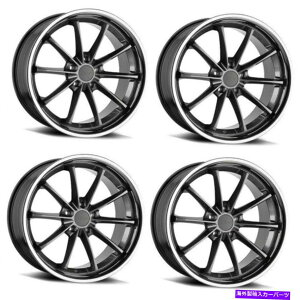 �z�C�[���@4�{�Z�b�g �Z�b�g4 20 TSW�X�C�[�v20x10�O���X�K�����^��w/�X�e�����X���b�v5x120�z�C�[��25mm���� Set 4 20 TSW Sweep 20x10 Gloss Gunmetal w/ Stainless Lip 5x120 Wheels 25mm Rims�y���s�A���i�z