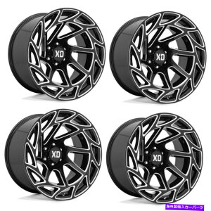 zC[@4{Zbg Zbg4 20 "XD XD860IX[gOXubN~O20x9 8x180zC[0mmgbN Set 4 20" XD XD860 Onslaught Gloss Black Milled 20x9 8x180 Wheels 0mm Truck Rims