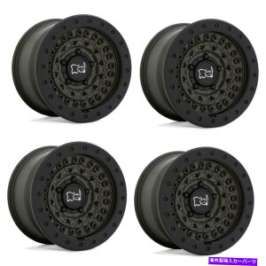 zC[@4{Zbg Zbg4 20 "ubNTCoP[hI[u_xO[20x9 6x135zC[10mm Set 4 20" Black Rhino Barricade Olive Dabe Green 20x9 6x135 Wheels 10mm Rim