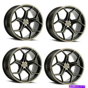�z�C�[���@4�{�Z�b�g �Z�b�g4 22 "xo luxury helsinki 22x10.5�_�[�N�u�����Yw/�u���V�t���u�����Y�t�F�C�X5x120 Set 4 22" XO Luxury Helsinki 22x10.5 Dark Bronze w/ Brushed Bronze Face 5x120