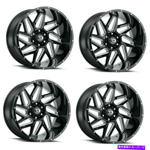 zC[@4{Zbg Zbg4 24 "rW361XpC_[OXubN~OX|[NzC[24x12 8x170 -51mm Set 4 24" Vision 361 Spyder Gloss Black Milled Spoke Wheels 24x12 8x170 -51mm