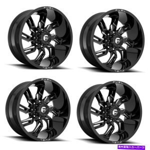 �z�C�[���@4�{�Z�b�g �Z�b�g4 20 �R��1PC D747���b�N�_�E���O���X�u���b�N�~�����O20x10 5x5.5�z�C�[��-18mm���� Set 4 20 Fuel 1PC D747 Lockdown Gloss Black Milled 20x10 5X5.5 Wheels -18mm Rim�y���s�A���i�z