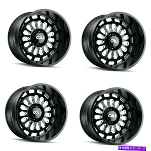zC[@4{Zbg Zbg4 22 "JIt[hphbNXOXubN/~hzC[22x12 6x135-51mm Set 4 22" Cali Off-Road Paradox Gloss Black/Milled Wheels 22x12 6x135 Rims -51mm