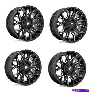 �z�C�[���@4�{�Z�b�g �Z�b�g4 22 Fuel 1PC D769 Twitch Glossy Black Milled 22x12 8x170�z�C�[��-44mm���� Set 4 22 Fuel 1PC D769 Twitch Glossy Black Milled 22x12 8X170 Wheels -44mm Rim�y���s�A���i�z