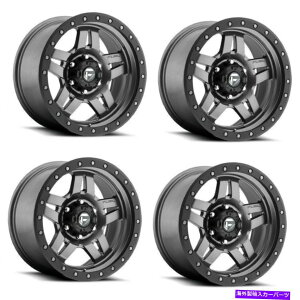 zC[@4{Zbg Zbg4 20 "RANZA D558K^zC[20x10 5x5 -18mmW[vV{[5OgbN Set 4 20" Fuel Anza D558 Gunmetal Wheels 20x10 5x5 -18mm Jeep Chevy 5 Lug Truck