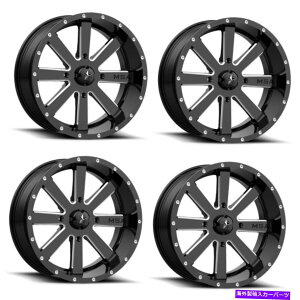 zC[@4{Zbg Zbg4 22 "MSAIt[hzC[YM34tbVOXubN~O22x7 4x156zC[0mm Set 4 22" MSA Offroad Wheelss M34 FLASH Gloss Black Milled 22x7 4X156 Wheels 0mm