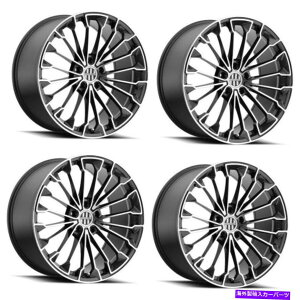�z�C�[���@4�{�Z�b�g �Z�b�g4 21 "�r�N�^�[�@��Wurttemburg 21x11�K�����^��w/�~���[�J�b�g�t�F�C�X5x130 Set 4 21" Victor Equipment Wurttemburg 21x11 Gunmetal w/ Mirror Cut Face 5x130