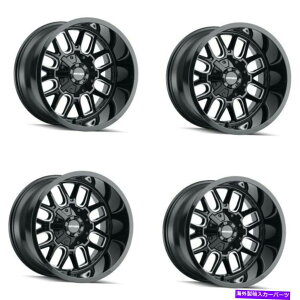 zC[@4{Zbg Zbg4 20 "Mayhem Cogent Black w/Milled Spokes Wheels 20x12 6x135 6x5.5 rim -51mm Set 4 20" Mayhem Cogent Black W/Milled Spokes Wheels 20x12 6x135 6x5.5 Rim -51mm