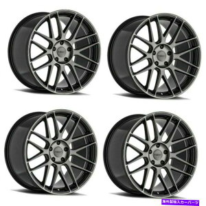 �z�C�[���@4�{�Z�b�g �Z�b�g4 20 TSW NORD 20x10.5�u���b�Nw/�~�����O���}�V���`���g5x112�z�C�[��42mm Set 4 20 TSW Nord 20x10.5 Black w/ Milling & Machined Tint 5x112 Wheels 42mm�y���s�A���i�z
