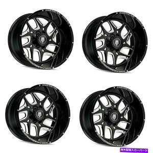 zC[@4{Zbg Zbg4 24 "American Truxx Speak Black/Milled Wheels 24x14 5x5 Rims -76mm Set 4 24" American Truxx Sweep Black/Milled Wheels 24x14 5x5 Rims -76mm