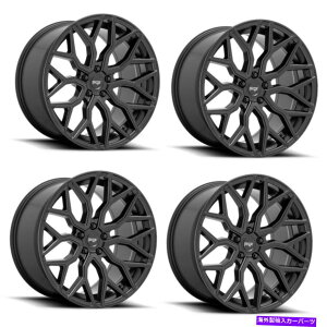�z�C�[���@4�{�Z�b�g �Z�b�g4 22 �j�b�`1PC M261 Mazzanti Matte Black22x10 5x4.5�z�C�[��35mm���� Set 4 22 Niche 1PC M261 MAZZANTI Matte Black 22x10 5X4.5 Wheels 35mm Rim�y���s�A���i�z