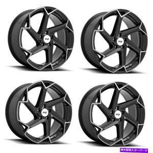 �z�C�[���@4�{�Z�b�g �Z�b�g4 20 �j�b�`1PC M255�t���b�V���O���X�u���b�N�u���V20x10.5 5x112�z�C�[��27mm���� Set 4 20 Niche 1PC M255 FLASH Gloss Black Brushed 20x10.5 5X112 Wheels 27mm Rim�y���s�A���i�z