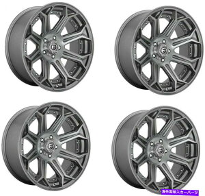 zC[@4{Zbg Zbg4 20 "RD705̓uVK^zC[20x9 8x6.5 1mmgbN Set 4 20" Fuel D705 Siege BRushed Gunmetal Wheels 20x9 8x6.5 1mm Truck Rims