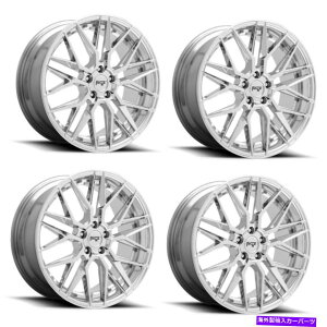 �z�C�[���@4�{�Z�b�g �Z�b�g4 20 �j�b�`1PC M249�K���}�N����20x9 5x115�z�C�[��18mm���� Set 4 20 Niche 1PC M249 GAMMA Chrome 20x9 5X115 Wheels 18mm Rim�y���s�A���i�z