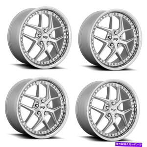 �z�C�[���@4�{�Z�b�g �Z�b�g4 20 �j�b�`1PC M225 VICE�}�b�g�V���o�[20x10.5 5x112�z�C�[��40mm���� Set 4 20 Niche 1PC M225 VICE MATTE SILVER 20x10.5 5X112 Wheels 40mm Rim�y���s�A���i�z