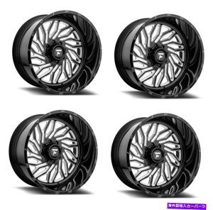 �z�C�[���@4�{�Z�b�g �Z�b�g4 24 fittipaldi offroad ftc13bm 24x12 8x6.5�u���b�N�~�����O�z�C�[��-44mm���� Set 4 24 Fittipaldi Offroad FTC13BM 24x12 8x6.5 Black Milled Wheels -44mm Rims�y���s�A���i�z