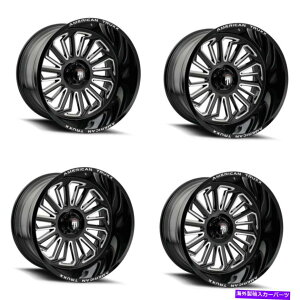 zC[@4{Zbg Zbg4 20 "American Truxx Butcher Black / Milled Wheels20x10 5x5 Rims -24mm Set 4 20" American Truxx Butcher Black / Milled Wheels 20x10 5x5 Rims -24mm