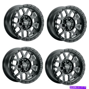 �z�C�[���@4�{�Z�b�g �Z�b�g4 20 �n�ڃI�t���[�h�V���`20x12�u���b�N�~�����O�O���X�u���b�N5x5/5x5.5 -44mm Set 4 20 WELD Off-Road Cinch 20x12 Black Milled Gloss Black 5x5/5x5.5 -44mm�y���s�A���i�z