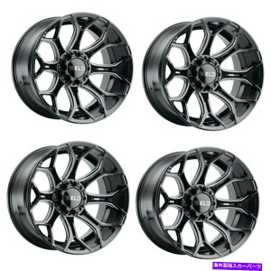 �z�C�[���@4�{�Z�b�g �Z�b�g4 24 �n�ڃI�t���[�h�O���f�[�V����24x14�O���X�u���b�N�~�����O8x170�z�C�[��-70mm Set 4 24 WELD Off-Road Gradient 24x14 Gloss Black Milled 8x170 Wheels -70mm�y���s�A���i�z