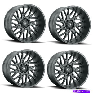 zC[@4{Zbg Zbg4 22 "rWIt[h404TeubNzC[22x10 6x5.5-19mm Set 4 22" Vision Off-Road 404 Brawl Satin Black Wheels 22x10 6x5.5 Rims -19mm