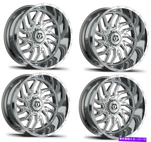 ホイール 4本セット セット4 22 "TIS 544C 22x14 6x135/5.5クロムメッキホイール-76mmリム Set 4 22" TIS 544C 22X14 6x135/5.5 Chrome Plated Wheels -76mm Rims