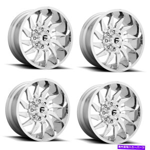 �z�C�[���@4�{�Z�b�g �Z�b�g4 22 �R��1PC D743�Z�C�o�[�N����22x10 6x5.5�z�C�[��-18mm���� Set 4 22 Fuel 1PC D743 Saber Chrome 22x10 6X5.5 Wheels -18mm Rim�y���s�A���i�z