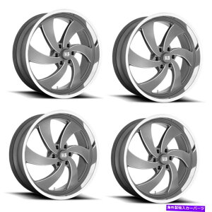 zC[@4{Zbg Zbg4 24 "US MAG 1PC U133 Desperado Anthracite Milled Right 24x9 5x5.0 1mm Rim Set 4 24" US Mag 1PC U133 DESPERADO Anthracite Milled Right 24x9 5X5.0 1mm Rim