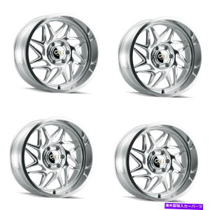 zC[@4{Zbg Zbg4 20 "JIt[hWF~j|bV/~hX|[NzC[20x12 6x5.5 -51mm Set 4 20" Cali Off-Road Gemini Polished/Milled Spokes Wheels 20x12 6x5.5 -51mm
