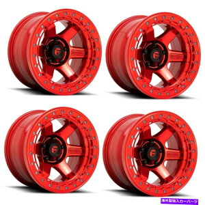 ホイール 4本セット セット4 17 "燃料オフロードD123ブロックビードロックホイール17x8.5 6x5.5 0mmトラックリム Set 4 17" Fuel Off-Road D123 Block Beadlock Wheels 17x8.5 6x5.5 0mm Truck Rims