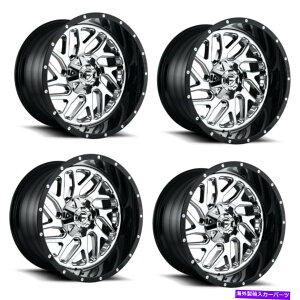 �z�C�[���@4�{�Z�b�g �Z�b�g4 20 �R��2PC D211�g���g���N�������b�L�u���b�N���b�v20x10 8x6.5�z�C�[��-19mm Set 4 20 Fuel 2PC D211 Triton Chrome Plated Black Lip 20x10 8X6.5 Wheels -19mm�y���s�A���i�z