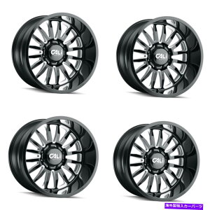 zC[@4{Zbg Zbg4 20 "JIt[hT~bgOXubN/~hX|[N20x10 6x135-25mm Set 4 20" Cali Off-Road Summit Gloss Black/Milled Spokes 20x10 6x135 Rims -25mm