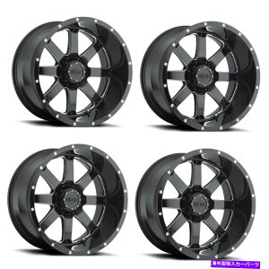 zC[@4{Zbg Zbg4 22 "MAIt[h726MBrbOubN22x12 8x170ubNCNC~h-44mm Set 4 22" Gear Off Road 726MB Big Block 22x12 8x170 Black CNC Milled -44mm Rims