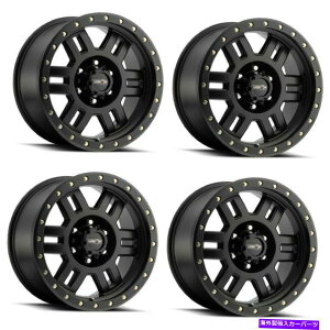 zC[@4{Zbg Zbg4 17 "rWIt[h398bl}NbNubNzC[17x8.5-30mm Set 4 17" Vision Off-Road 398BL Manx Beadlock Black Wheels 17x8.5 Rims -30mm