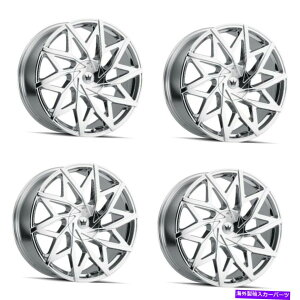 ホイール 4本セット セット4 20 "マッツィビッグイージークロムホイール20x8.5 6x135 6x5.5トラックSUVリム30mm Set 4 20" Mazzi Big Easy Chrome Wheels 20x8.5 6x135 6x5.5 Truck SUV Rims 30mm