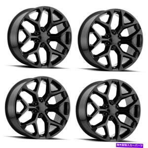 ホイール 4本セット セット4 24 "OE Creations PR176 GLOSS BLACK 24x10 6x5.5ホイール24mmトラックSUVリム Set 4 24" OE Creations PR176 Gloss Black 24x10 6x5.5 Wheels 24mm Truck SUV Rims