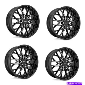 zC[@4{Zbg Zbg4 26 "_u1PC S263 OGOXubN~O26x10 6x5.5zC[25mmgbNSUV Set 4 26" DUB 1PC S263 OG Gloss Black Milled 26x10 6x5.5 Wheels 25mm Truck SUV