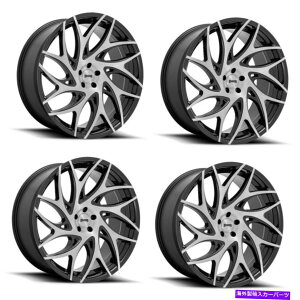 �z�C�[���@4�{�Z�b�g �Z�b�g4 24 �_�uS260 G.O.A.T.�u���V�t���t�F�C�X�u���b�N�_�[�N�s���g24x10 5x115�z�C�[��15mm Set 4 24 DUB S260 G.O.A.T. Brushed Face Black Dark Tint 24x10 5X115 Wheels 15mm�y���s�A���i�z