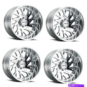 zC[@4{Zbg Zbg4 24 "Tuff T4B Chrome 24x14 8x6.5zC[-72mmV{[GMC RAMptg Set 4 24" Tuff T4B Chrome 24x14 8x6.5 Wheels -72mm Lifted For Chevy GMC Ram Rims