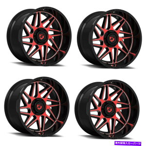 �z�C�[���@4�{�Z�b�g �Z�b�g4 22 �M�A�I�t���[�h761MBR��22x12 8x170�u���b�N�@�B���H���Ԃ��F����-44mm Set 4 22 Gear Off Road 761MBR Ratio 22x12 8x170 Black Machined & Red Tint -44mm�y���s�A���i�z
