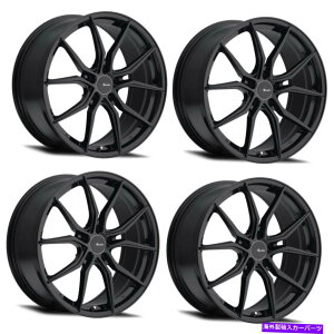 ホイール 4本セット セット4 20 "Advanti Racing 80Bハイブリ20x8.5 5x4.5グロスブラックホイール40mmリム Set 4 20" Advanti Racing 80B Hybris 20x8.5 5x4.5 Gloss Black Wheels 40mm Rims