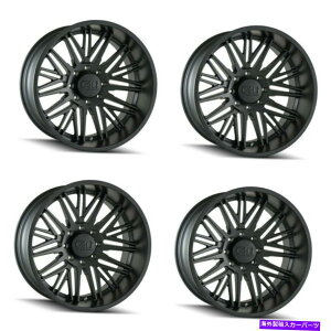 �z�C�[���@4�{�Z�b�g �Z�b�g4 24 Cali�I�t���[�hRawkon Matte�u���b�N�z�C�[��24x12 8x6.5���t�g����-51mm Set 4 24 Cali Off-Road Rawkon Matte Black Wheels 24x12 8x6.5 Lifted Rims -51mm�y���s�A���i�z