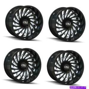 zC[@4{Zbg Zbg4 20 "JIt[hXCb`obNOXubN/tCXzC[20x12 5x5-51mm Set 4 20" Cali Off-Road Switchback Gloss Black/Milled Wheels 20x12 5x5 Rim -51mm