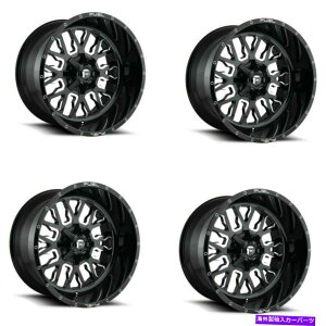 zC[@4{Zbg Zbg4 20 "RD611Xg[NubN~OgbNzC[20x10 5x1555x150 -18mm Set 4 20" Fuel D611 Stroke Black Milled Truck Wheels 20x10 5x5.5 5x150 -18mm