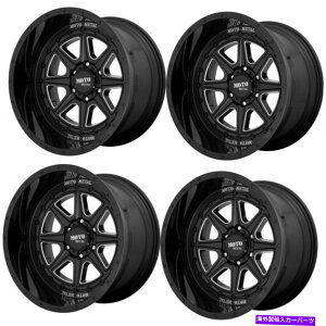 �z�C�[���@4�{�Z�b�g �Z�b�g4 22 Moto Metal Mo801 Phantom 22x12 Black5x5�g���b�N�z�C�[��-44mm Set 4 22 Moto Metal MO801 Phantom 22x12 Black Milled 5x5 Truck Wheels -44mm�y���s�A���i�z
