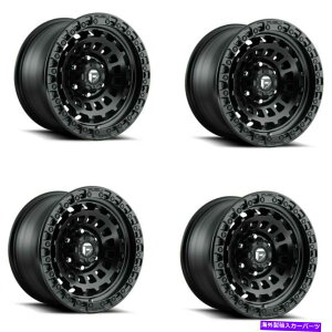 ホイール 4本セット セット4 18 "燃料D633ゼファー18x9マットブラック8x6.5ホイール +1mm 8ラグトラックリム Set 4 18" Fuel D633 Zephyr 18x9 Matte Black 8x6.5 Wheels +1mm 8 Lug Truck Rims