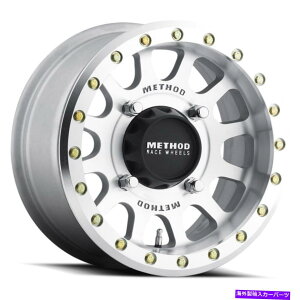 ホイール 4本セット メソッドMR401 UTVビードロック15x7 4x156 13シルバーマシンホイール(4)132 15 "インチRI Method MR401 UTV Beadlock 15x7 4x156 13 Silver Machine Wheels(4) 132 15" inch Ri