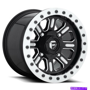 �z�C�[���@4�{�Z�b�g �R��D910�n�[�h���C���r�[�h���b�NUTV 15x10 4x156 25�O���X�u���b�N�~�����O�z�C�[���i4�j132 Fuel D910 Hardline Beadlock UTV 15x10 4x156 25 Gloss Black Milled Wheels(4) 132�y���s�A���i�z