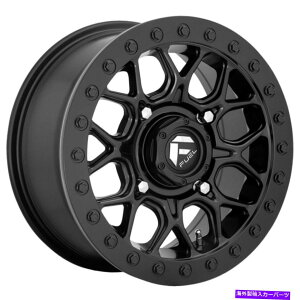 �z�C�[���@4�{�Z�b�g Fuel D916 Tech BeadLock UTV 15x10 4x137 0�}�b�g�u���b�N�z�C�[���i4�j110.1 15 �C���`r Fuel D916 Tech Beadlock UTV 15x10 4x137 0 Matte Black Wheels(4) 110.1 15 inch R�y���s�A���i�z