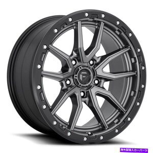 �z�C�[���@4�{�Z�b�g Fuel D680 Rebel 17x9 5x5/5x127 1�}�b�g�K�����^���u���b�N�z�C�[���i4�j71.5 17 �C���`RI Fuel D680 Rebel 17x9 5x5/5x127 1 Matte GunMetal Black Wheels(4) 71.5 17 inch Ri